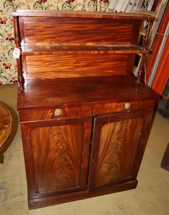 A Regency mahogany chiffonier, 91cm